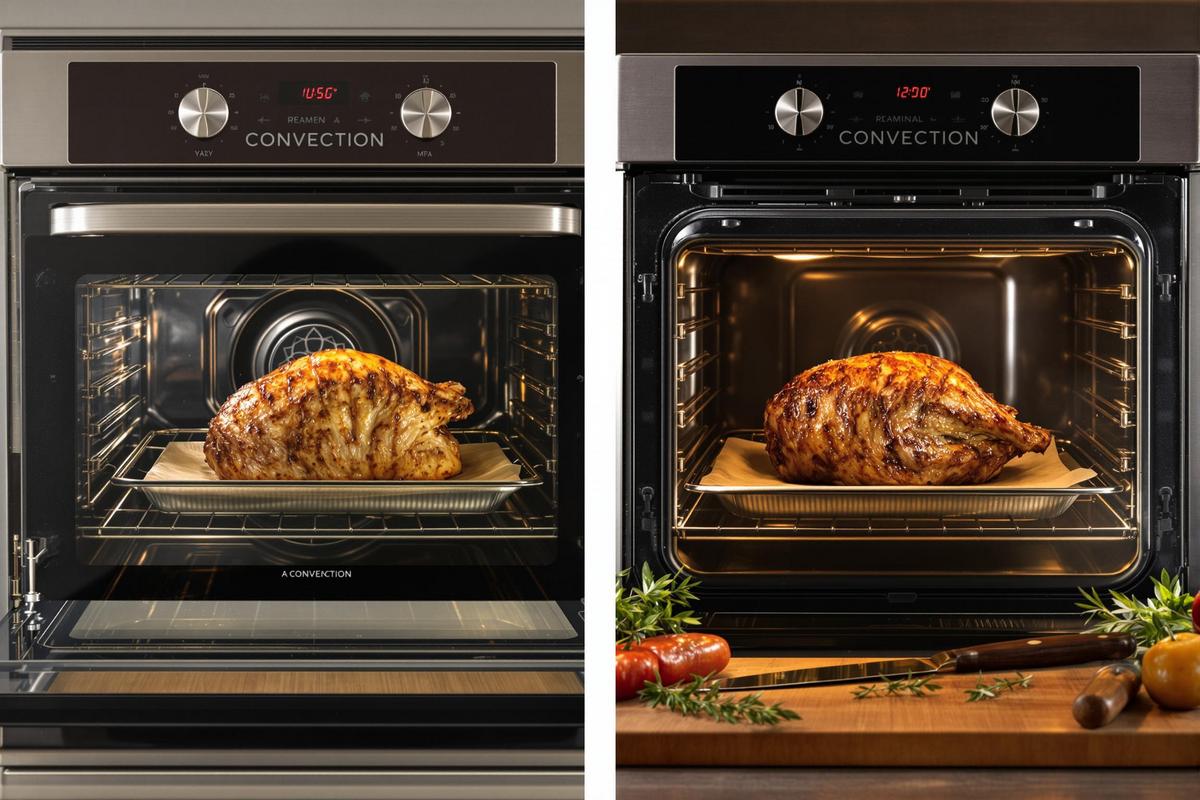 Choisir entre chaleur tournante et cuisson traditionnelle