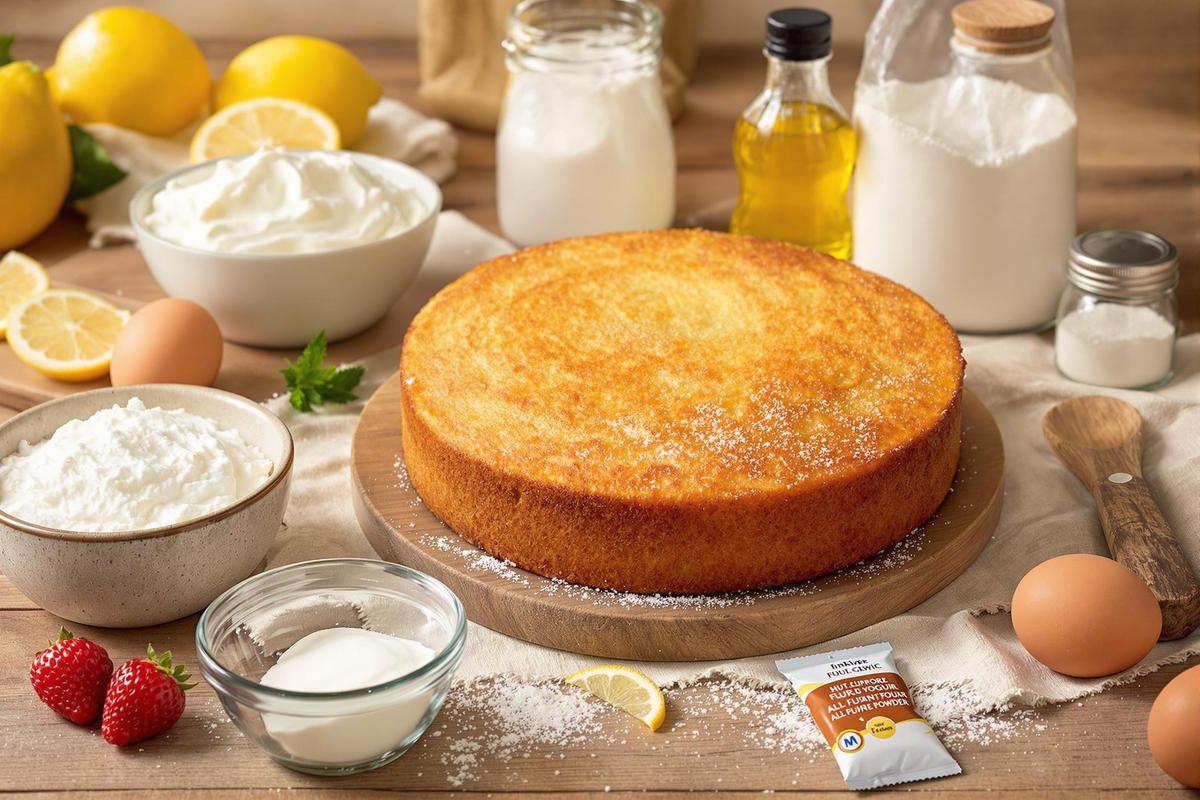 Les ingrédients essentiels pour un gâteau au yaourt très moelleux