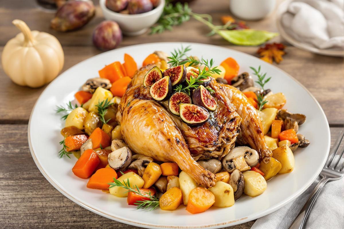 Les accompagnements classiques pour une pintade aux figues