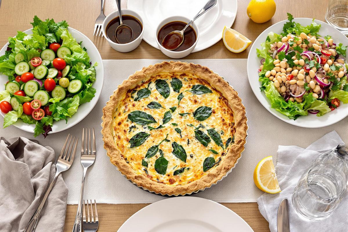 Salades fraîches pour accompagner votre quiche