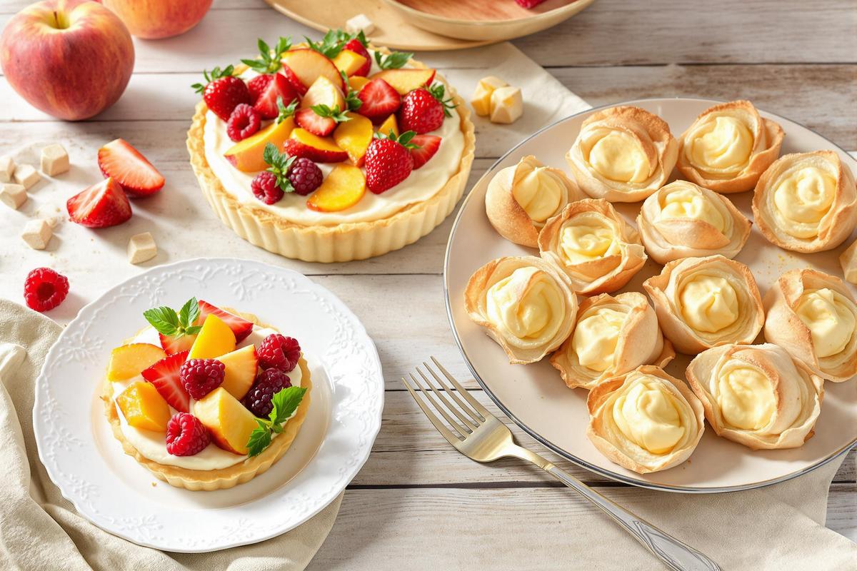 Utiliser les restes de crème pâtissière en pâtisserie