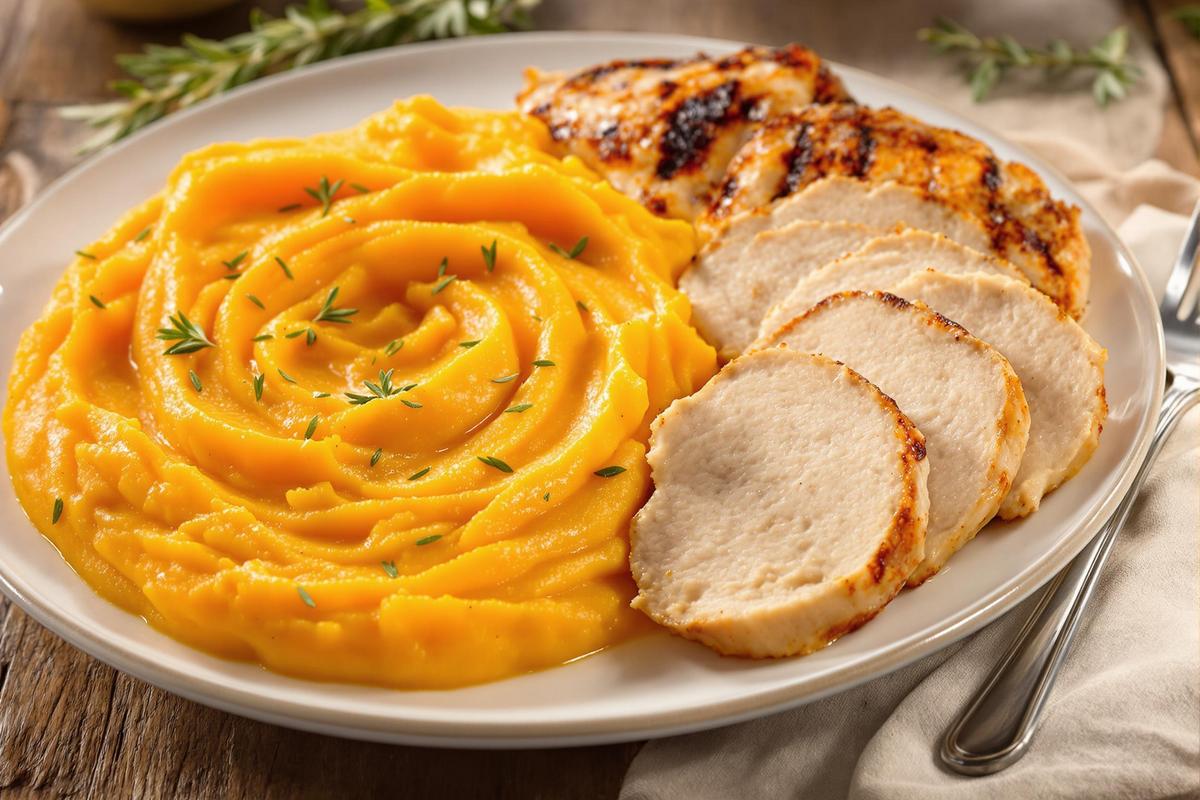 Viandes blanches pour la purée de patate douce