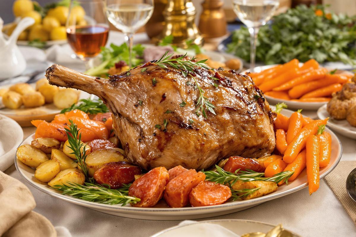 Les légumes classiques pour un gigot d'agneau