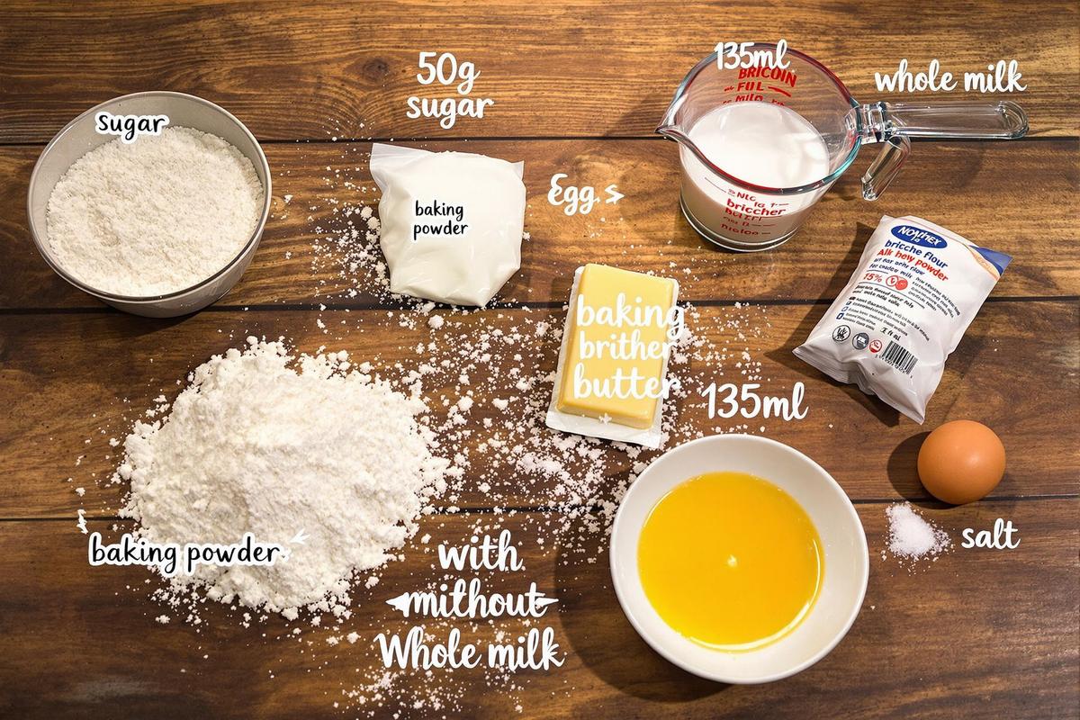 Ingrédients nécessaires pour la recette