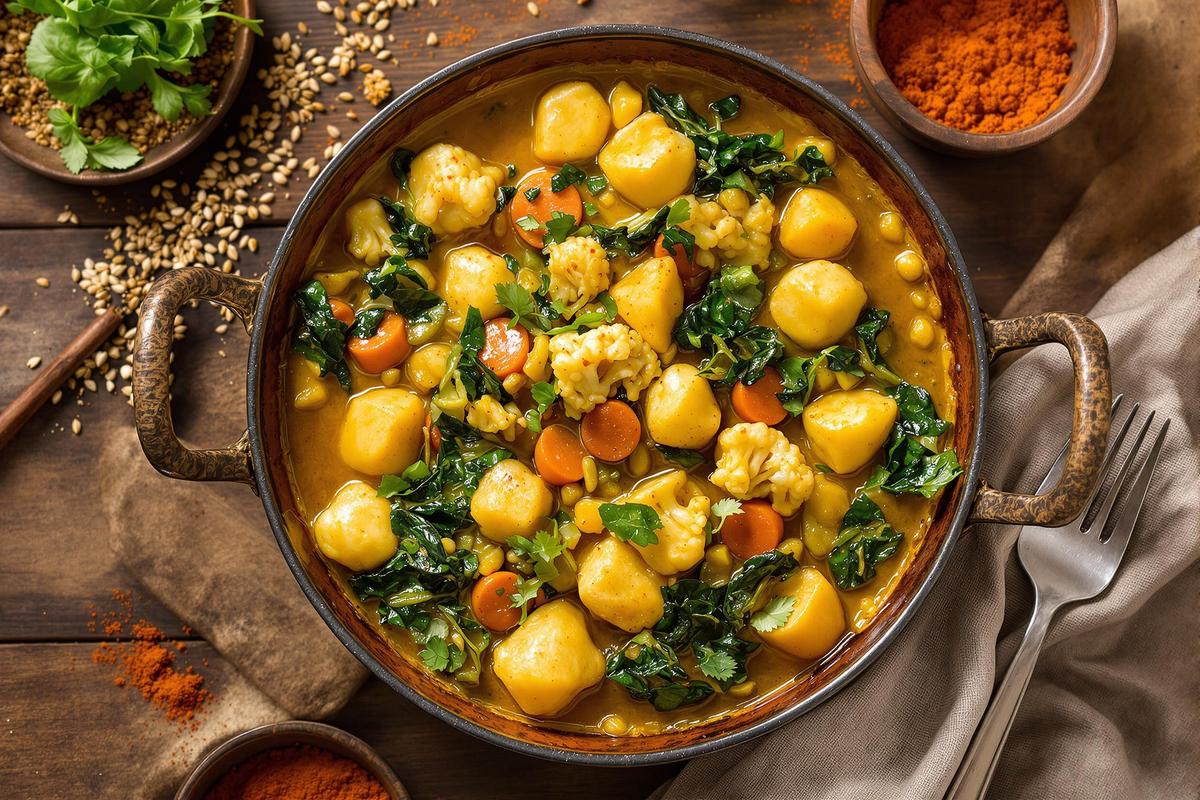Curry de légumes d'hiver, une recette végétarienne