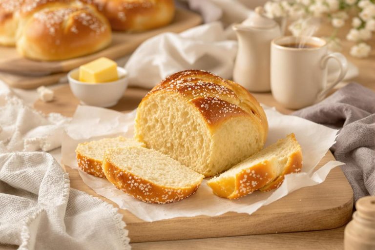 Cette brioche avec 3 ingrédients, sans farine et sans pousse est la recette la plus facile du monde