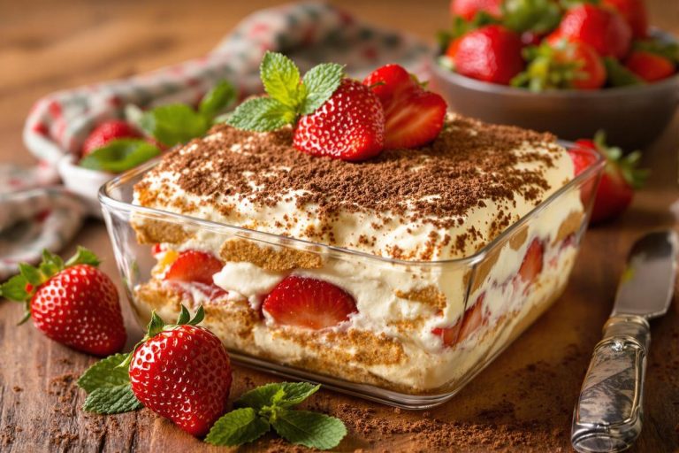 Dans quoi tremper les biscuits pour un tiramisu aux fraises