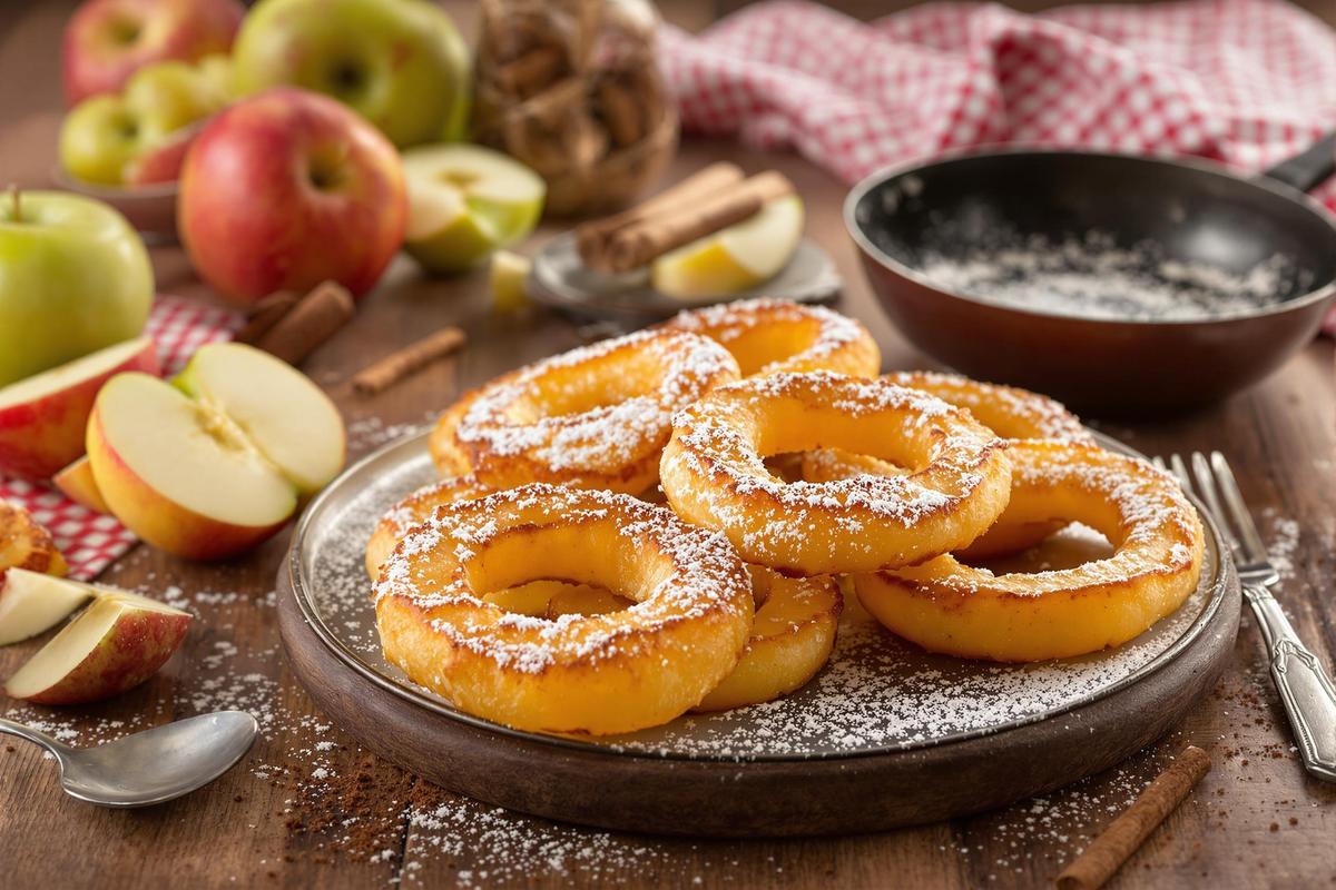 A mi-chemin entre un beignet aux pommes et une crepe, connaissez-vous les apfelkiechle ?