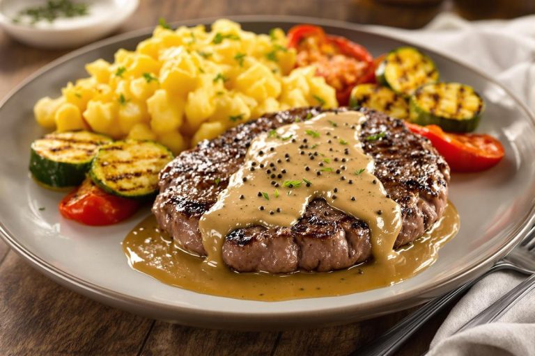 Délicieuse sauce au poivre pour steak haché
