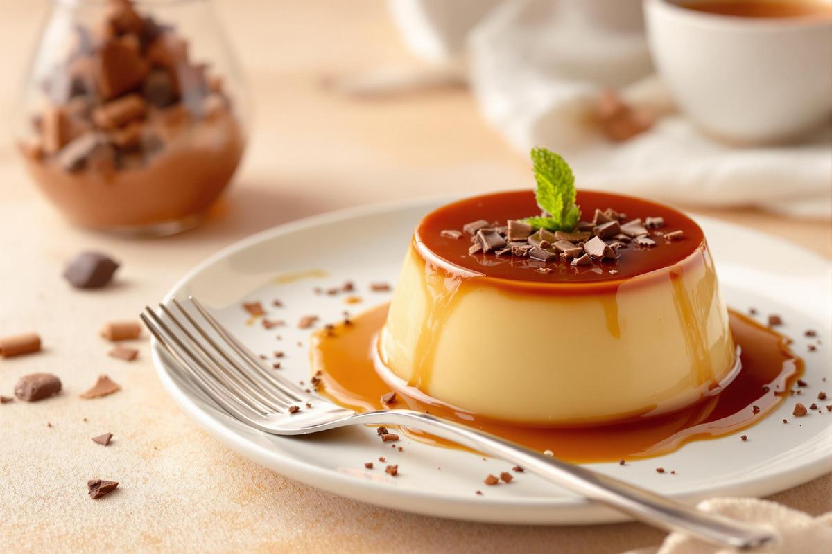 Je le prépare à chaque fois que je reçois et c'est toujours un grand succès : notre recette de flan au chocolat