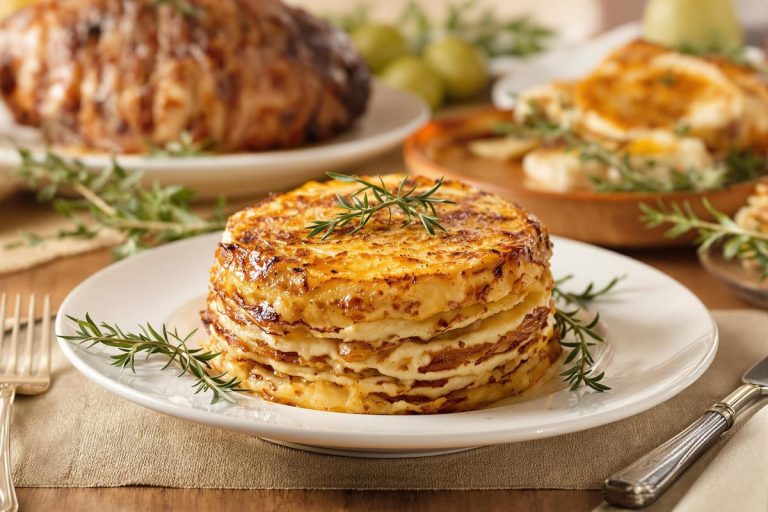 L'accompagnement parfait pour votre gigot : la timbale de pommes de terre croustillante et fondante