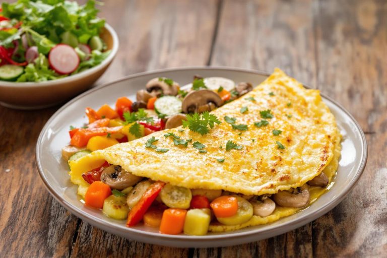 Que manger avec une omelette aux champignons