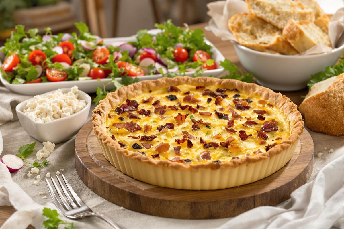 Que manger avec une quiche lorraine