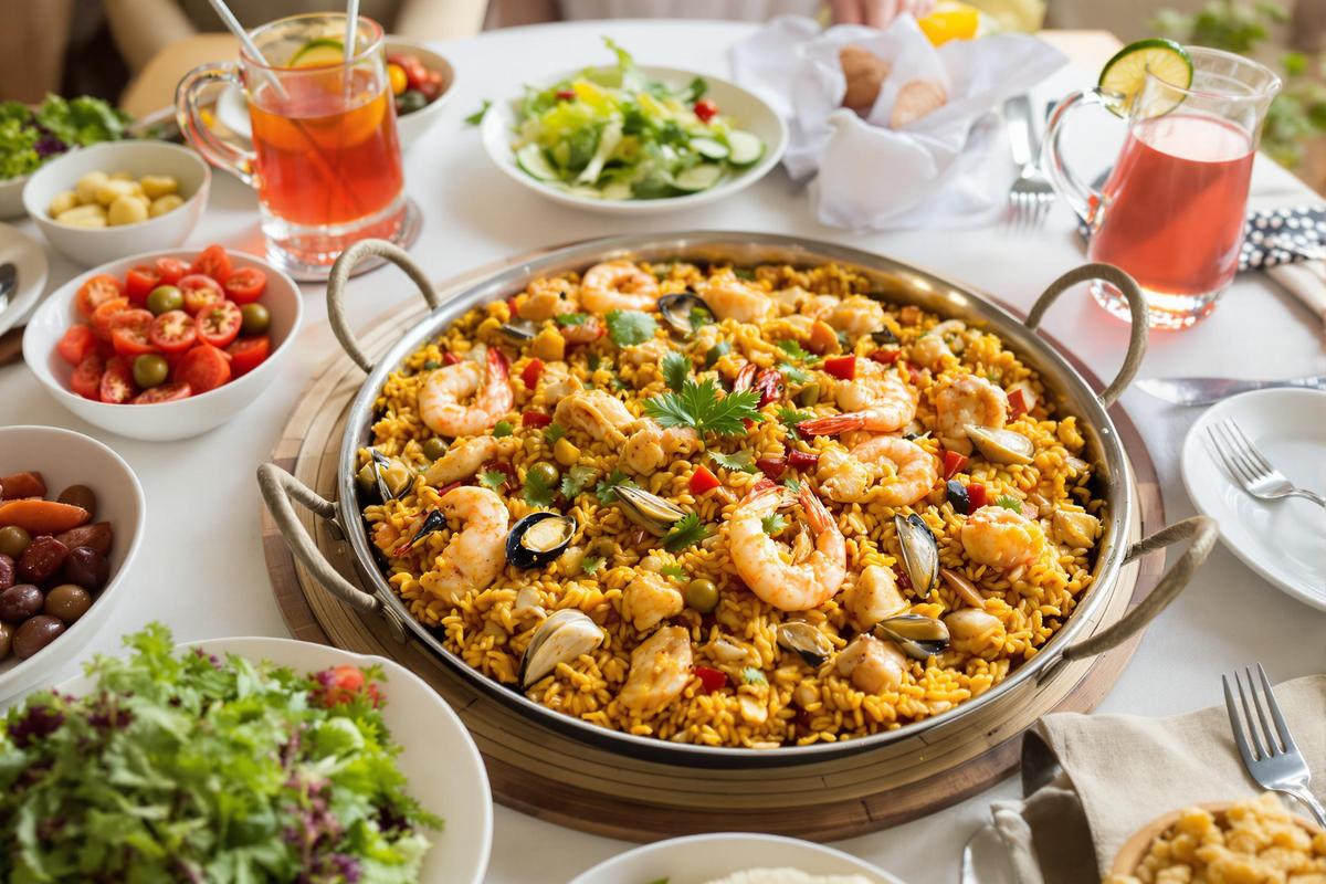 Que servir avec une paella