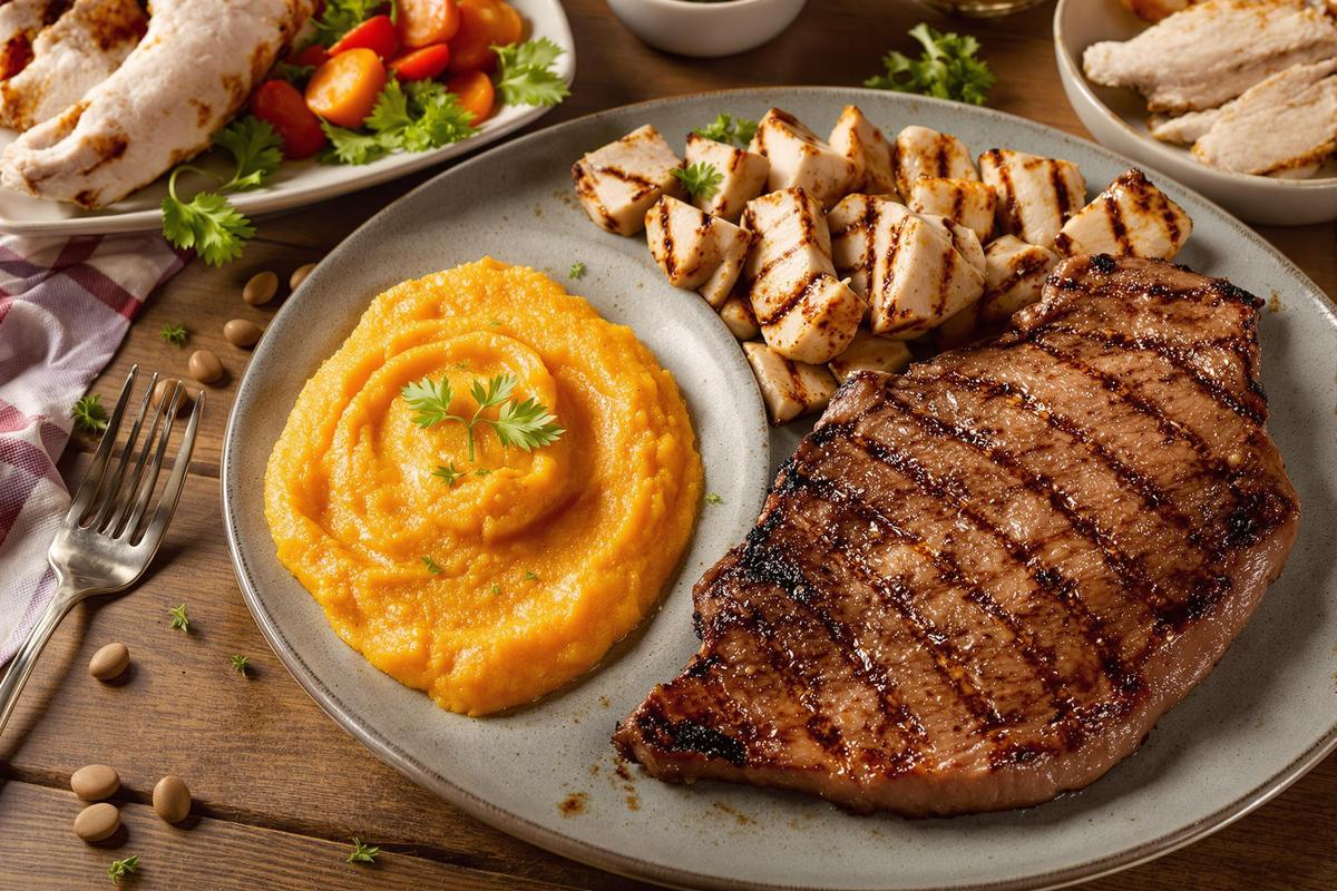 Quelle viande pour accompagner une purée de patate douce ?