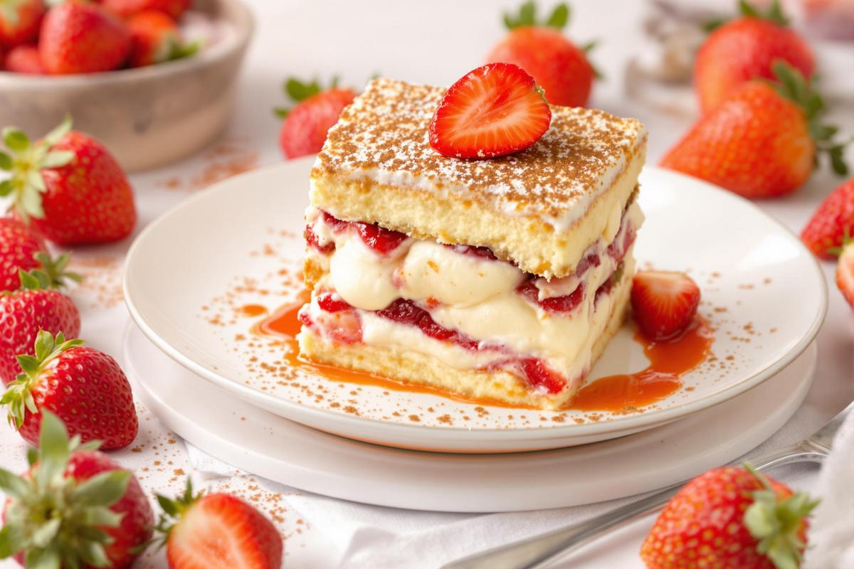 Recette tiramisu aux fraises de Yotam Ottolenghi