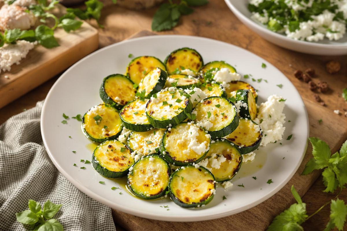 Recette de courgettes au fromage frais