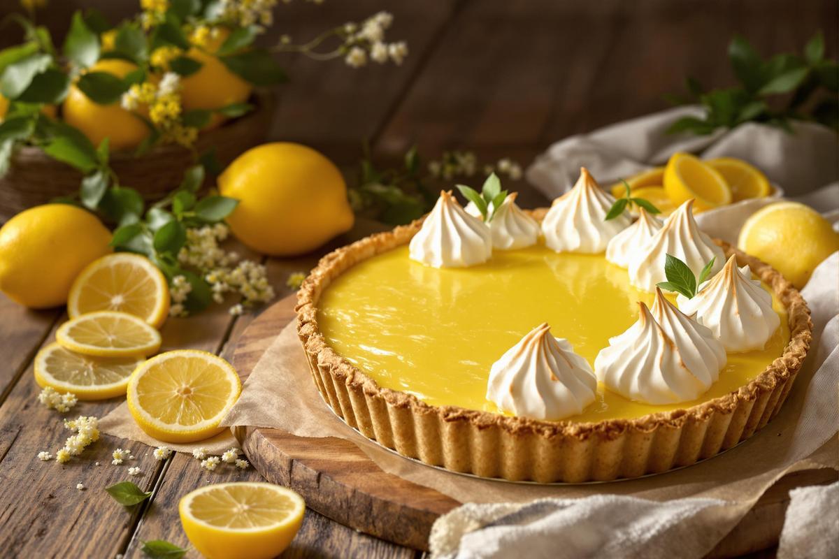 Tarte au citron de grand-mère facile et acidulée